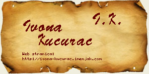 Ivona Kucurac vizit kartica